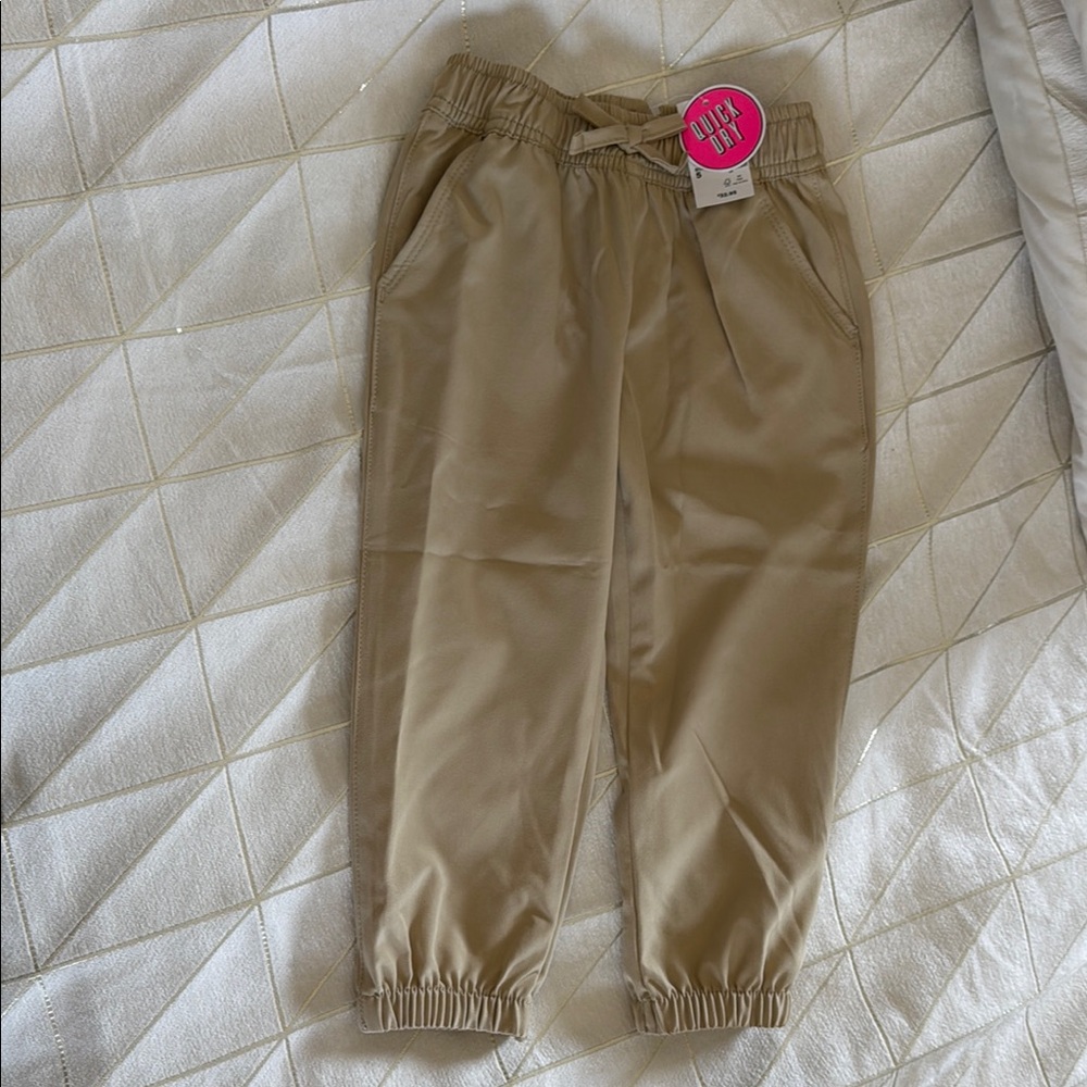 Kids Tan Jogger Pants